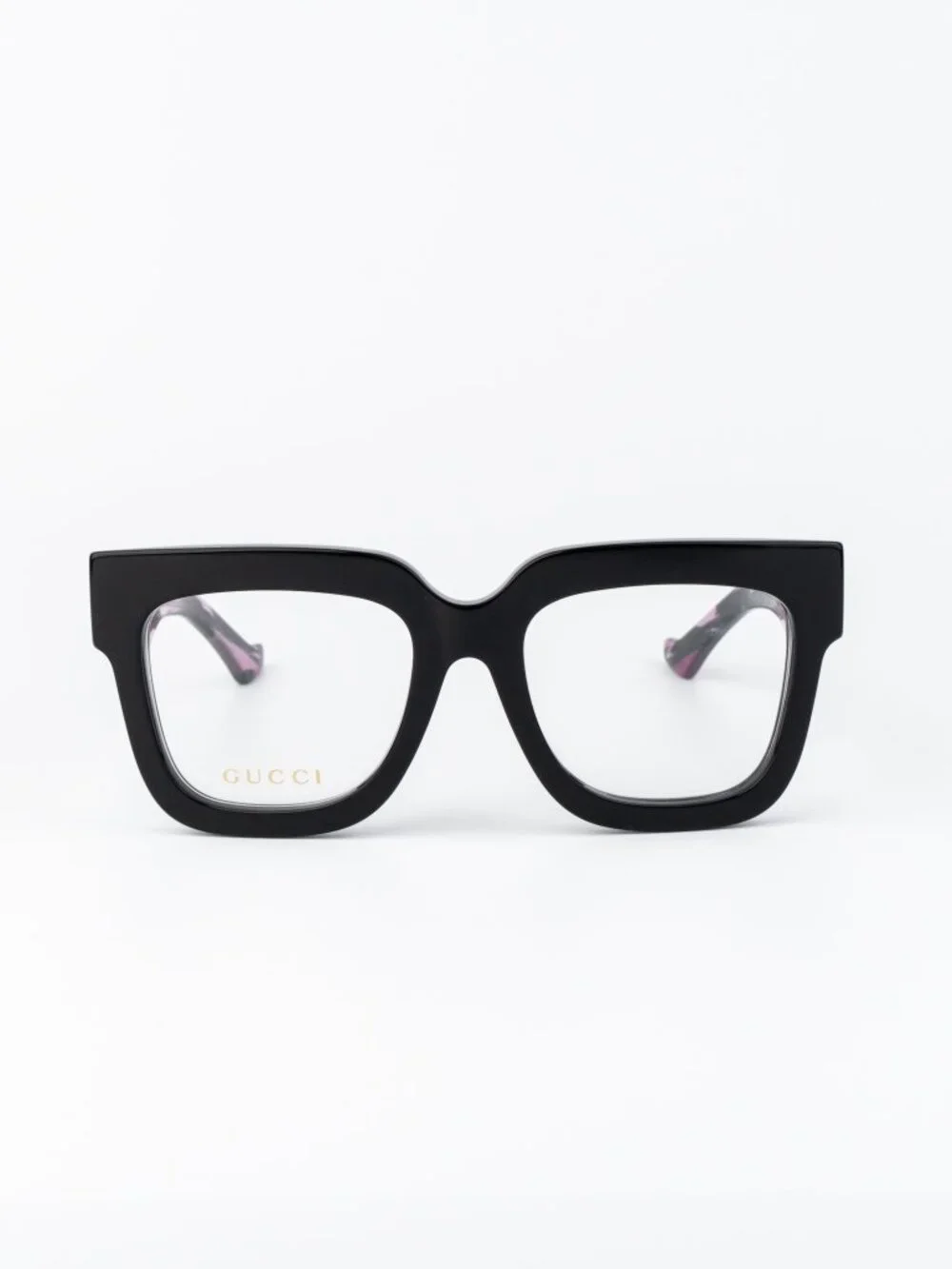 Gucci Women Eyeglasses Black Pink Square GG1549O 003 NEW AUTHENTIC